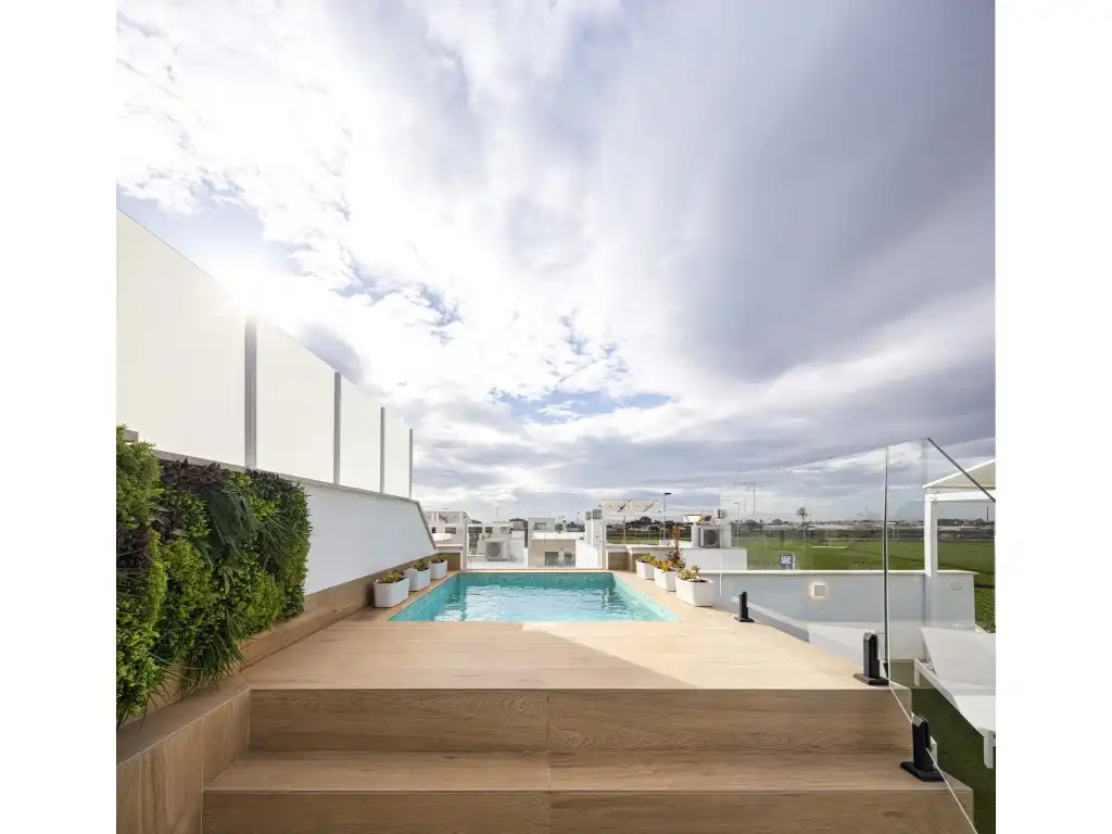 Piscina de Casa o chalet en venta en Pilar de la Horadada con Aire acondicionado, Jardín privado y Piscina