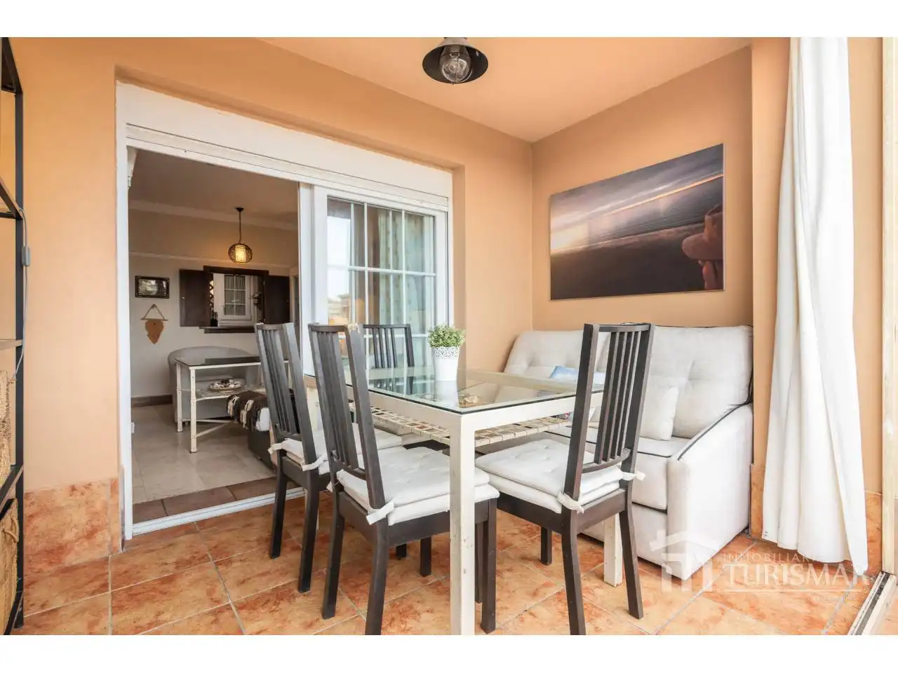 Dining room of Apartments for sale in Ayamonte  with Air Conditioner, Terrace and Furnished