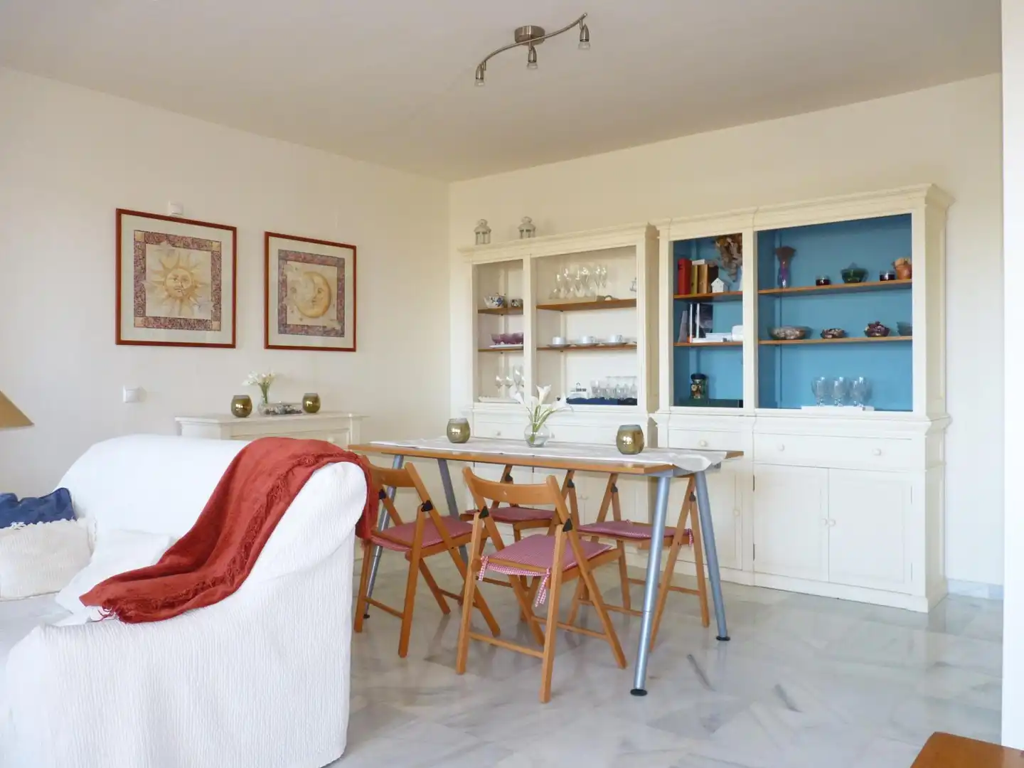 Esszimmer von Maisonette zum Verkauf in Vélez-Málaga mit Klimaanlage, Heizung und Privatgarten