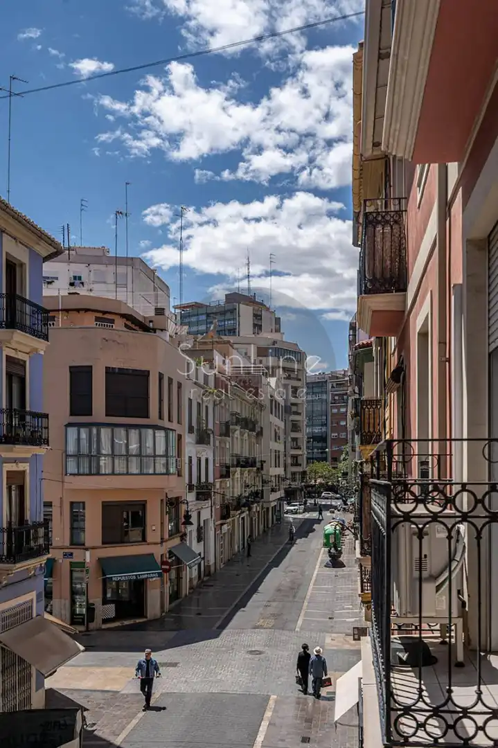 Außenansicht von Wohnung zum Verkauf in Valencia mit Klimaanlage, Möbliert und Balkon