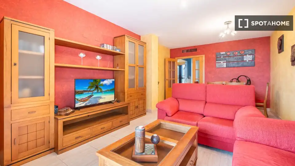 Living room of Apartments for share in Villajoyosa / La Vila Joiosa  with Air Conditioner and Terrace