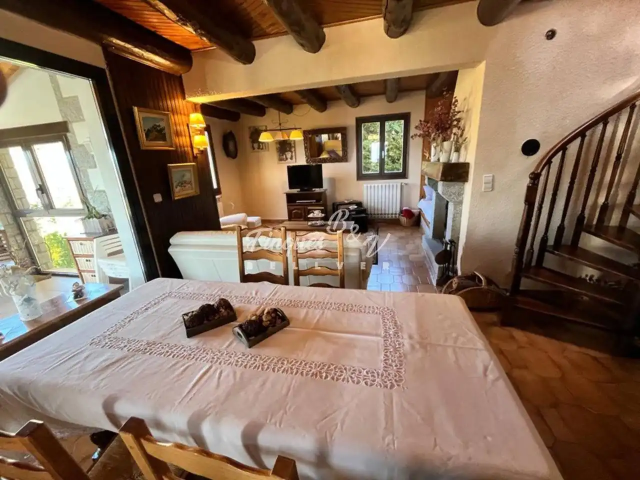 Living room of Houses for rent in Dorres  with Heating, Private garden and Parquet flooring