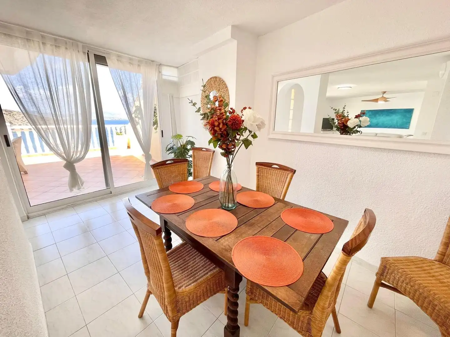 Dining room of Apartments for rent in La Manga del Mar Menor  with Air Conditioner, Heating and Terrace
