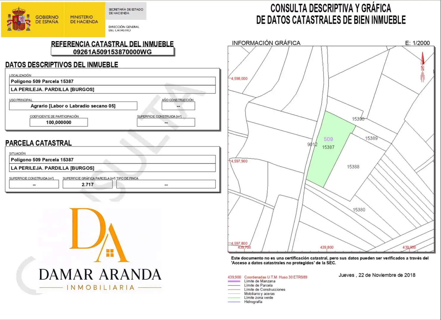 Terreno en venta en Pardilla