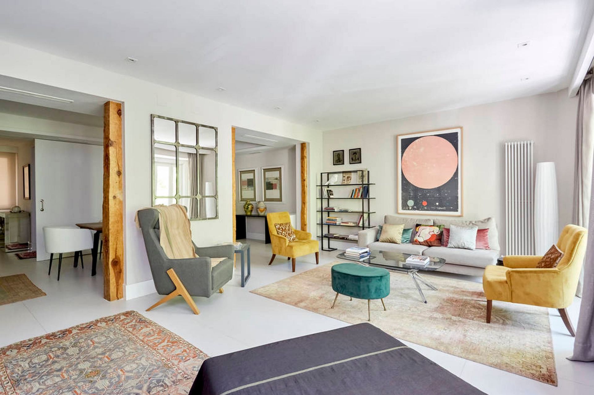 Sala d'estar de Pis de lloguer en Mataró amb Aire condicionat, Moblat i TV