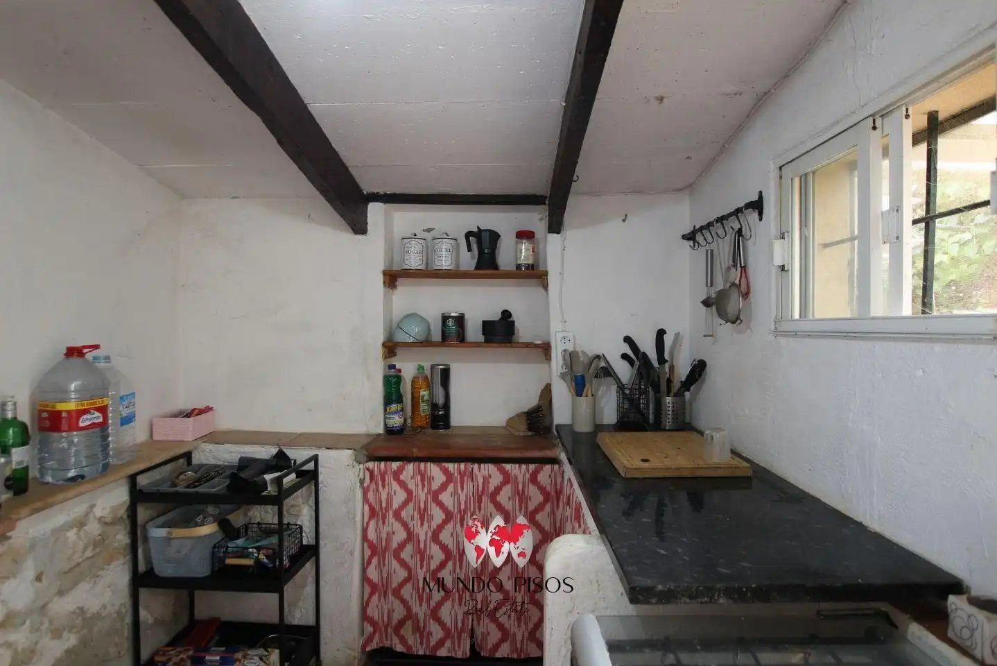 Cuina de Finca rústica en venda en Santa Eugènia amb Calefacció, Jardí privat i Parquet