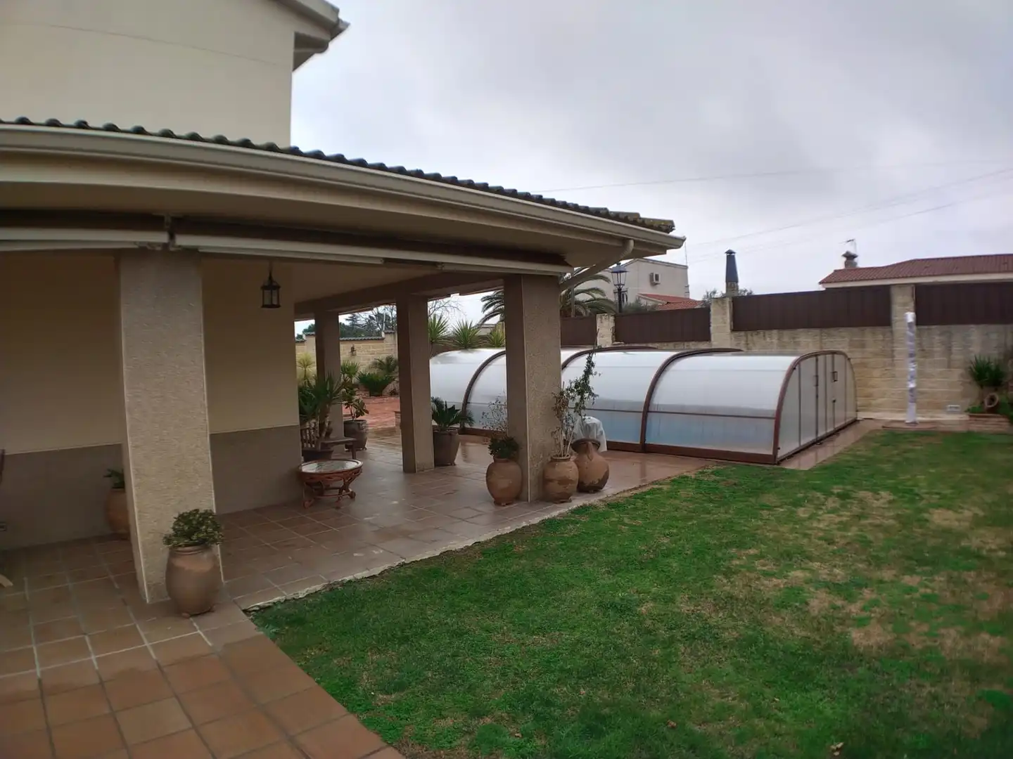 Terrassa de Casa o xalet en venda en Moraleja de Enmedio amb Aire condicionat, Calefacció i Jardí privat