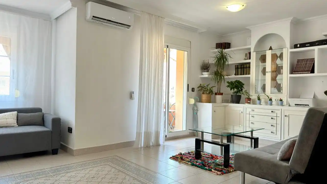 Sala d'estar de Pis en venda en Alicante / Alacant amb Aire condicionat, Moblat i Forn