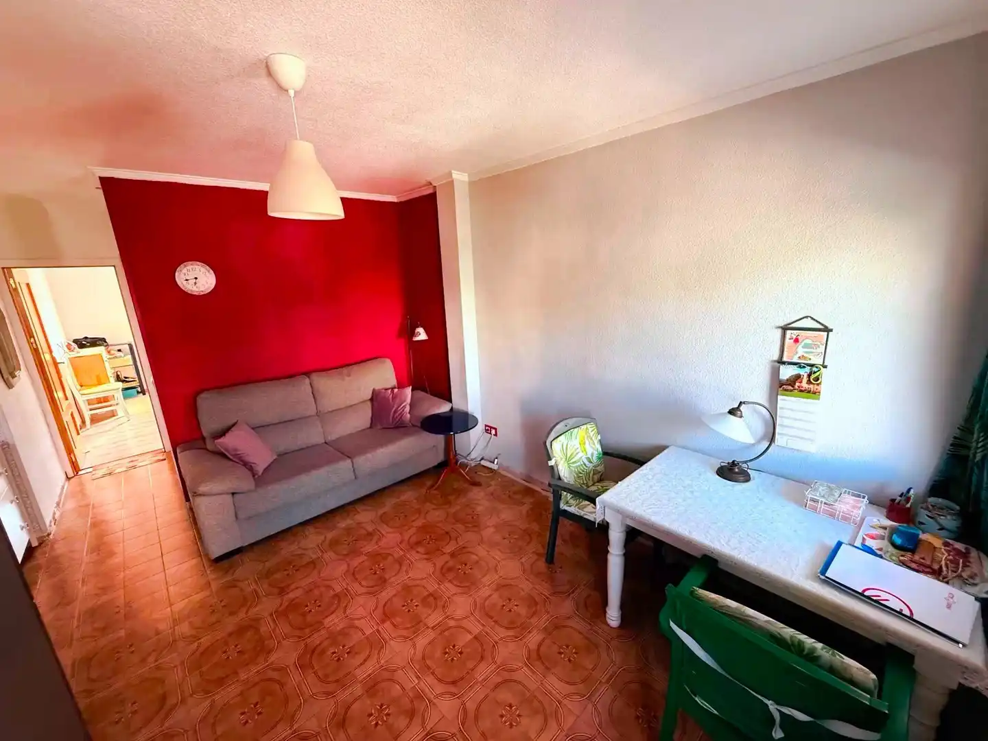 Sala d'estar de Pis en venda en Los Alcázares amb Moblat i Balcó