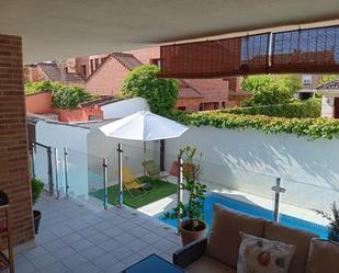 Swimming pool of House or chalet for sale in  Albacete Capital  with Air Conditioner, Terrace and Swimming Pool