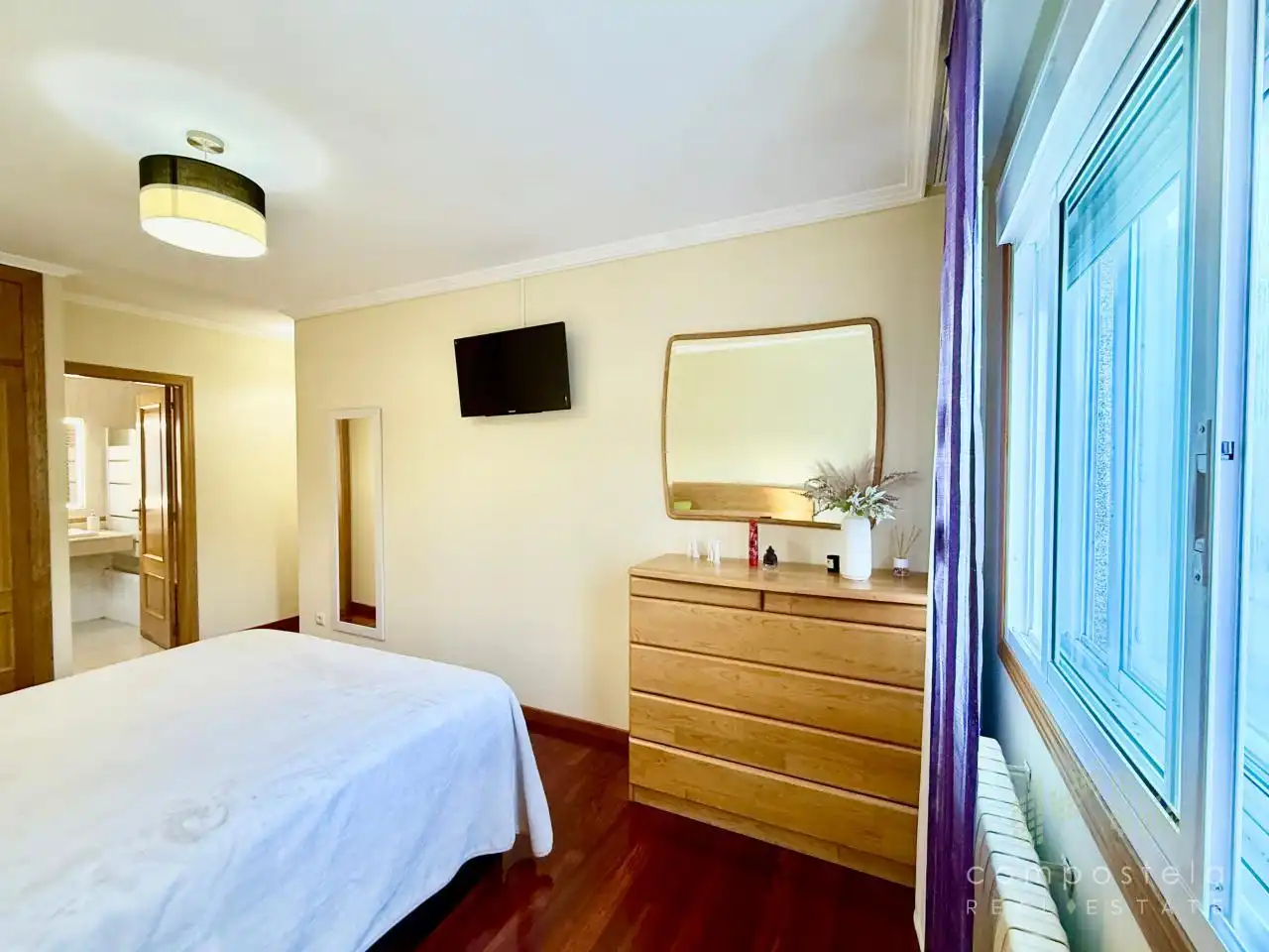 Schlafzimmer von Wohnung zur Miete in Vilagarcía de Arousa mit Heizung, Parkett und Terrasse