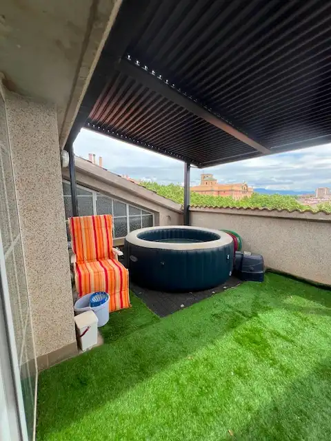 Terrasse von Wohnung zur Miete in Solsona mit Klimaanlage, Heizung und Privatgarten