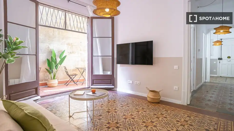 Living room of Flat for share in Sant Andreu