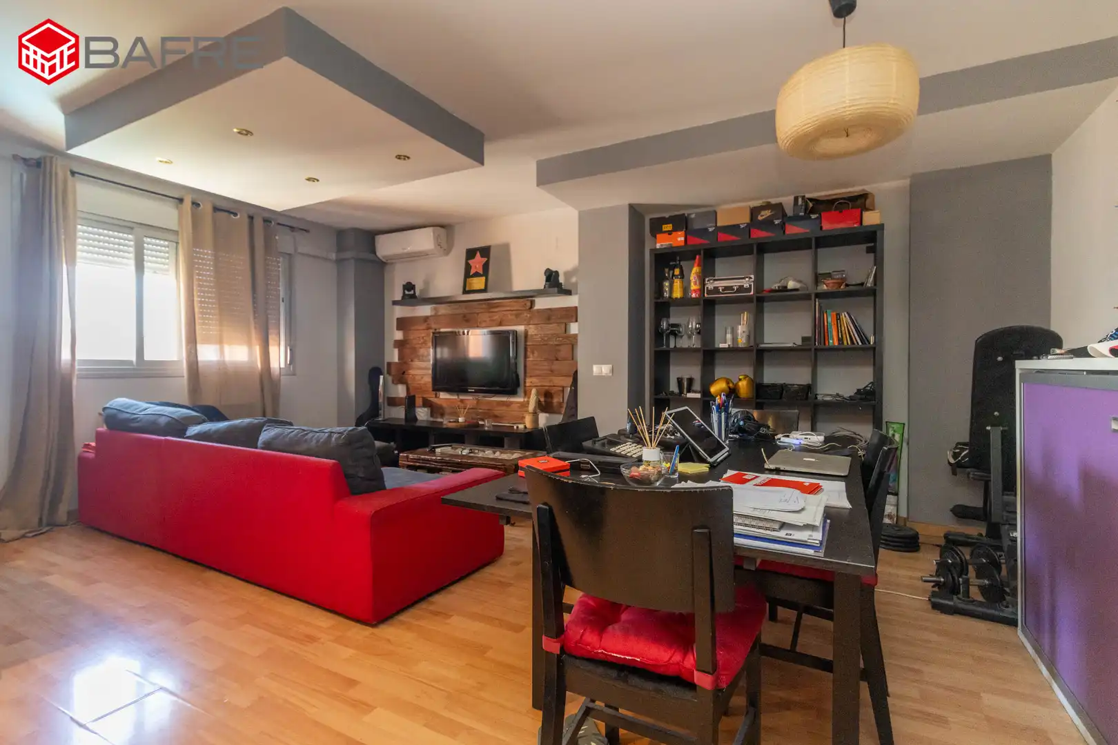 Living room of Flat for sale in Madrid  with Heating, Private garden and Storage room