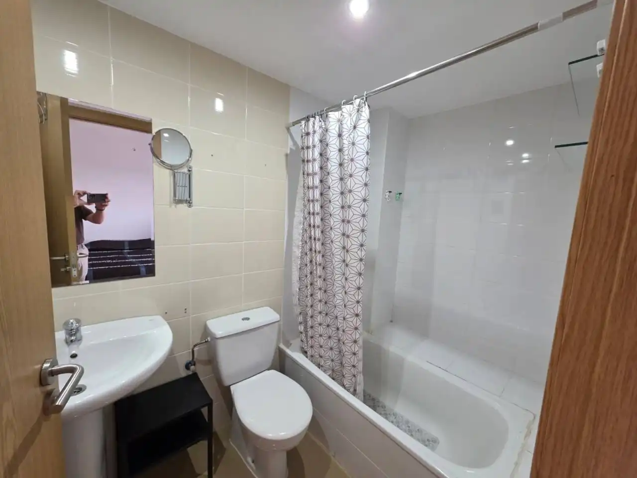 Baño de Piso de alquiler en Badajoz con Aire acondicionado, Amueblado y Balcón