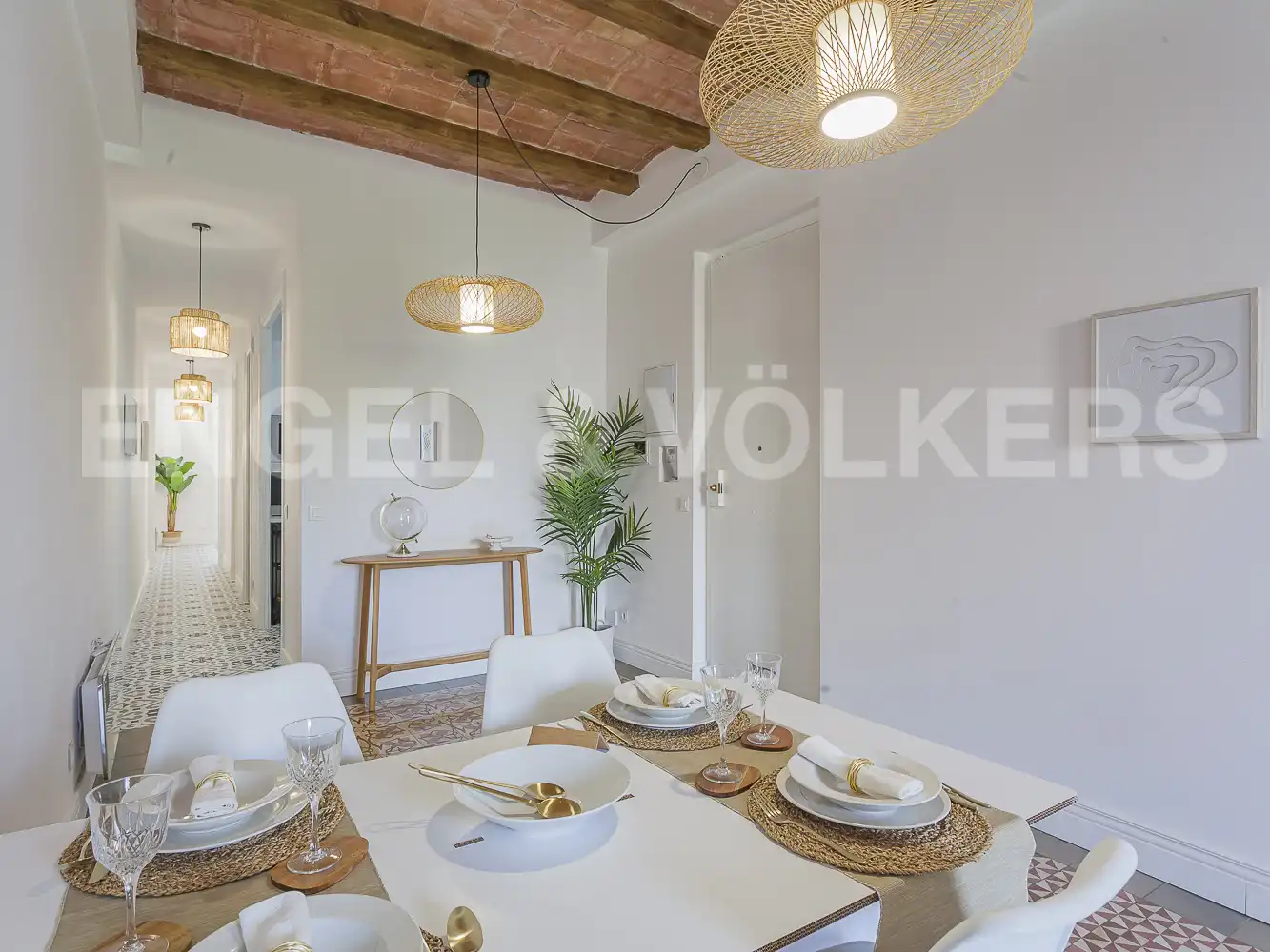Esszimmer von Wohnung zum Verkauf in Barcelona mit Heizung und Balkon