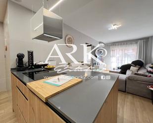 Kitchen of Flat for sale in Gandia  with Air Conditioner, Furnished and Balcony