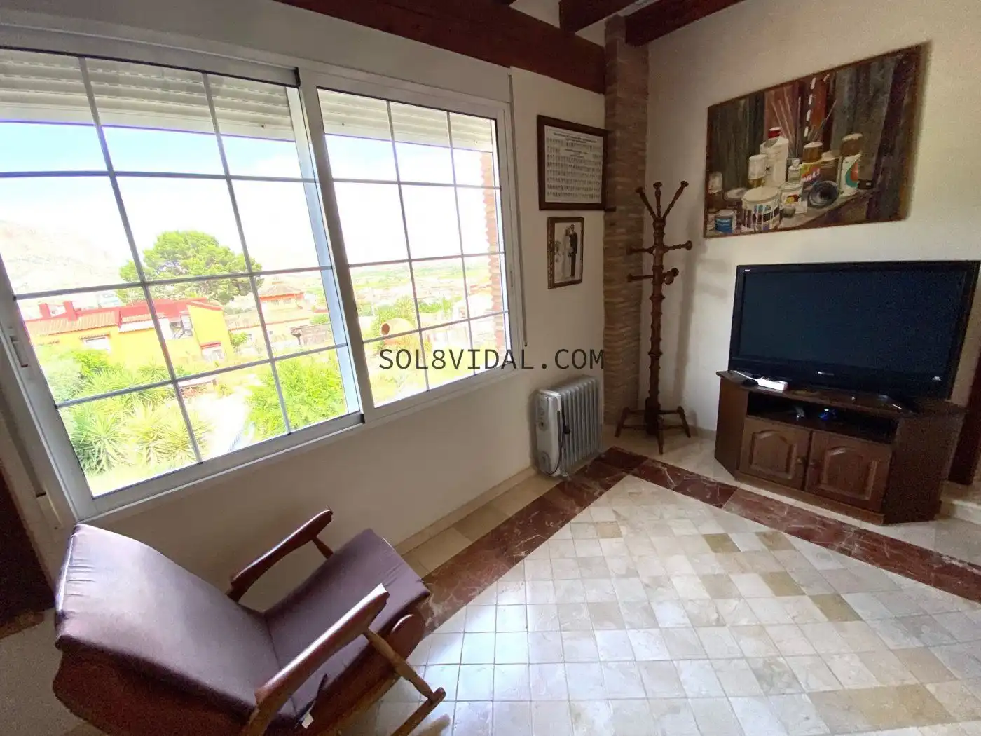 Sala d'estar de Casa o xalet en venda en Orihuela amb Aire condicionat, Jardí privat i Terrassa