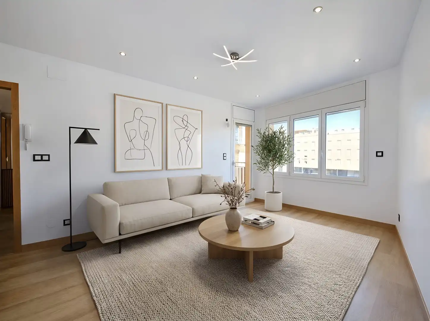 Living room of Flat for sale in Palafrugell  with Air Conditioner, Terrace and Furnished