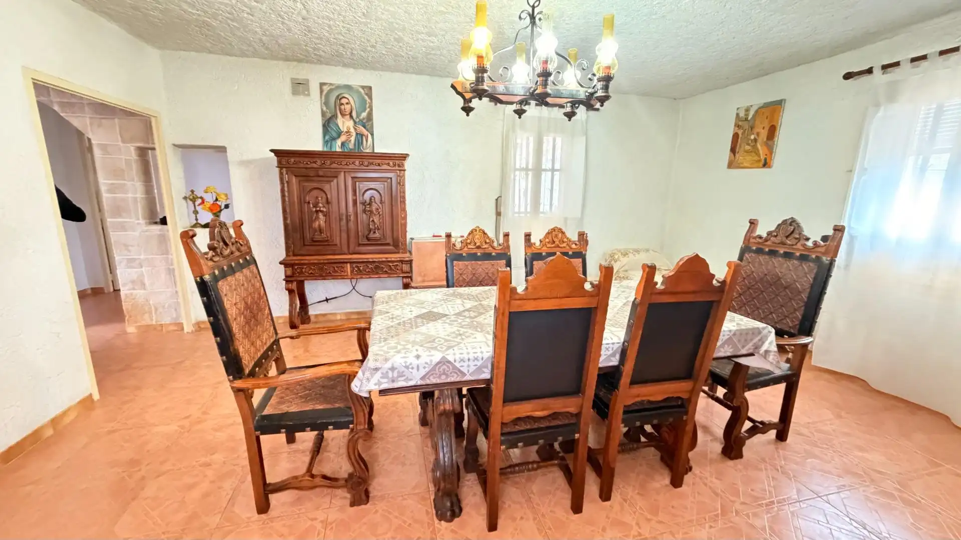 Dining room of Houses for sale in Elche / Elx  with Heating, Private garden and Storage room