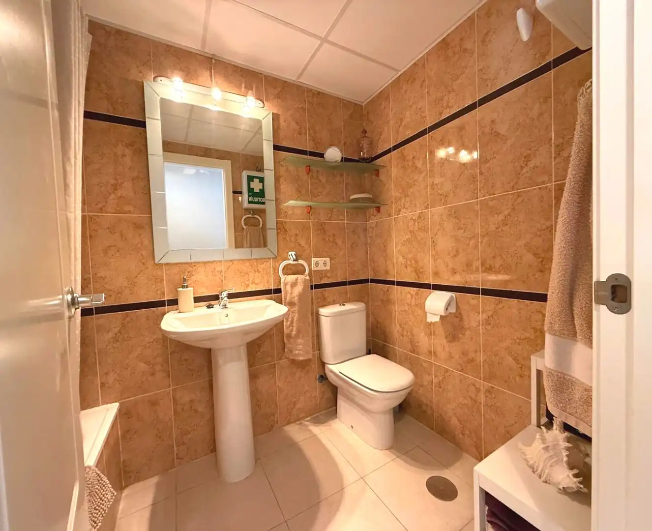 Bathroom of Apartments for sale in Calpe / Calp  with Air Conditioner, Heating and Private garden
