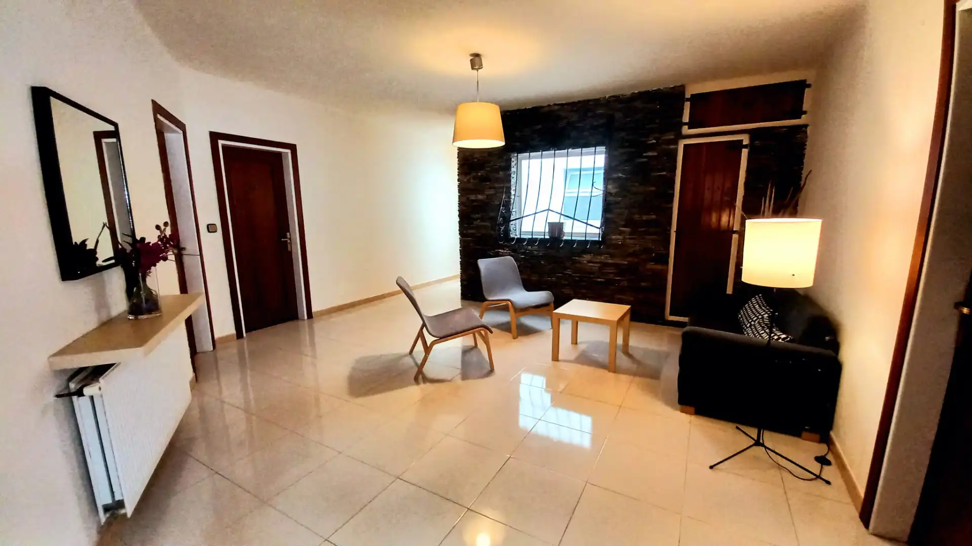Sala de estar de Estudio de alquiler en Llançà con Calefacción, Terraza y Amueblado