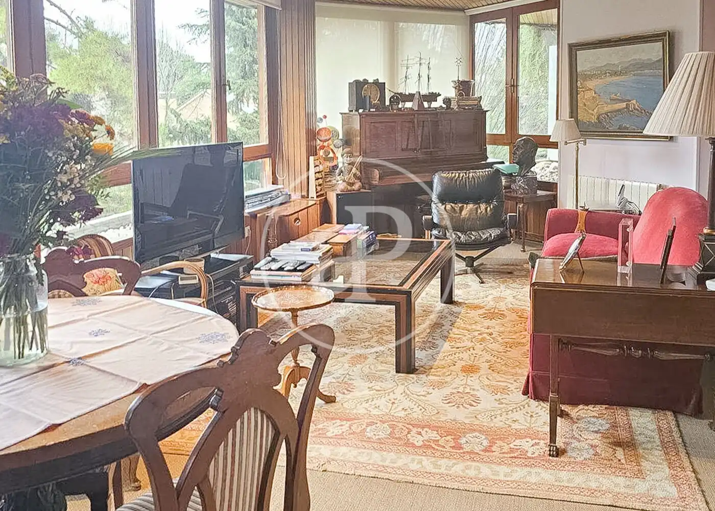 Sala de estar de Piso en venta en La Moraleja con Aire acondicionado, Calefacción y Jardín privado
