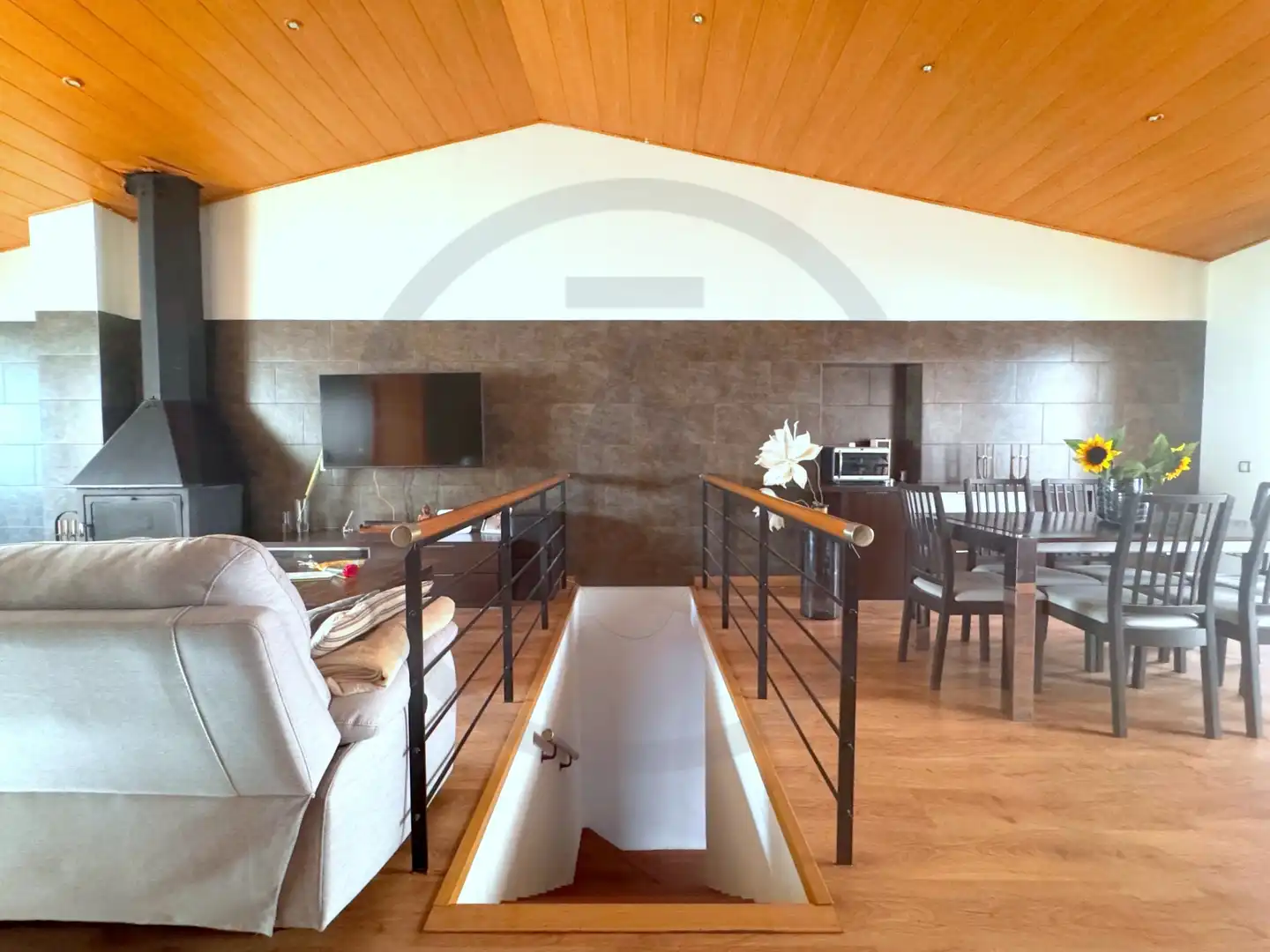 Wohnzimmer von Wohnung zum Verkauf in Matadepera mit Heizung, Parkett und Terrasse