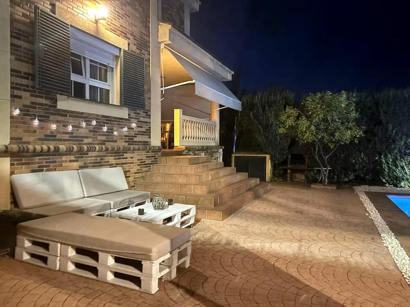 Terrassa de Casa o xalet en venda en Badajoz amb Aire condicionat, Jardí privat i Terrassa