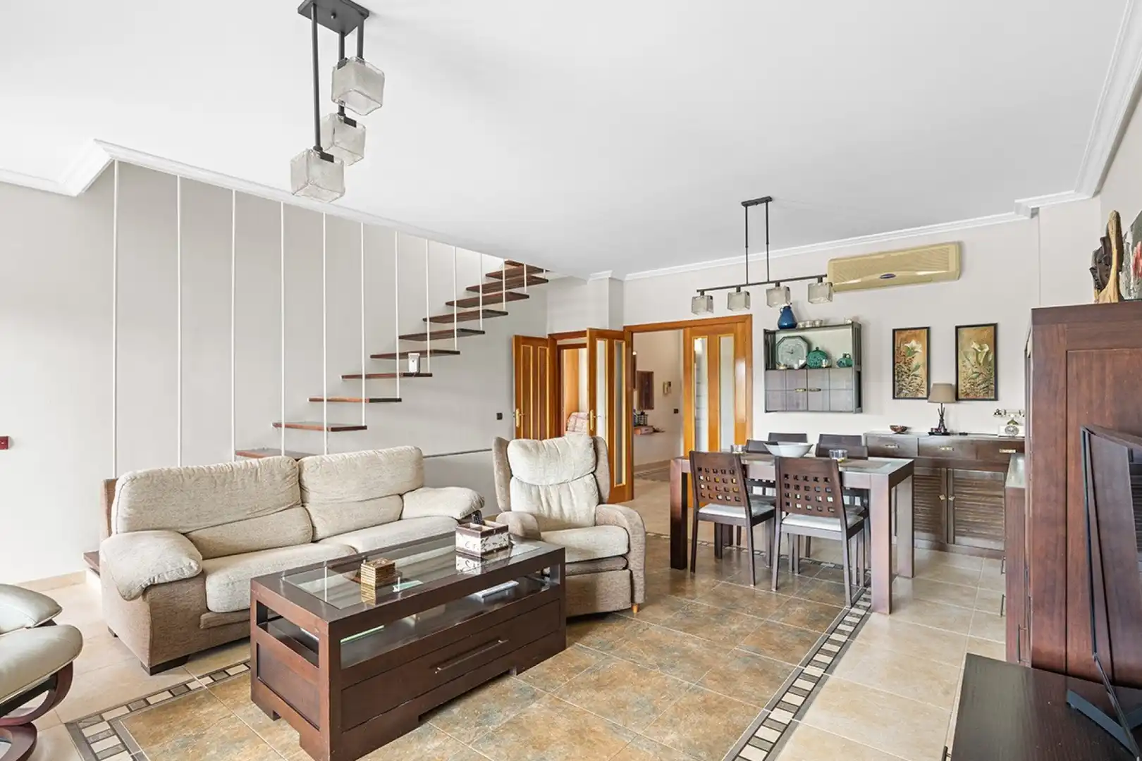 Sala de estar de Casa o chalet en venta en Alicante / Alacant con Aire acondicionado, Jardín privado y Terraza