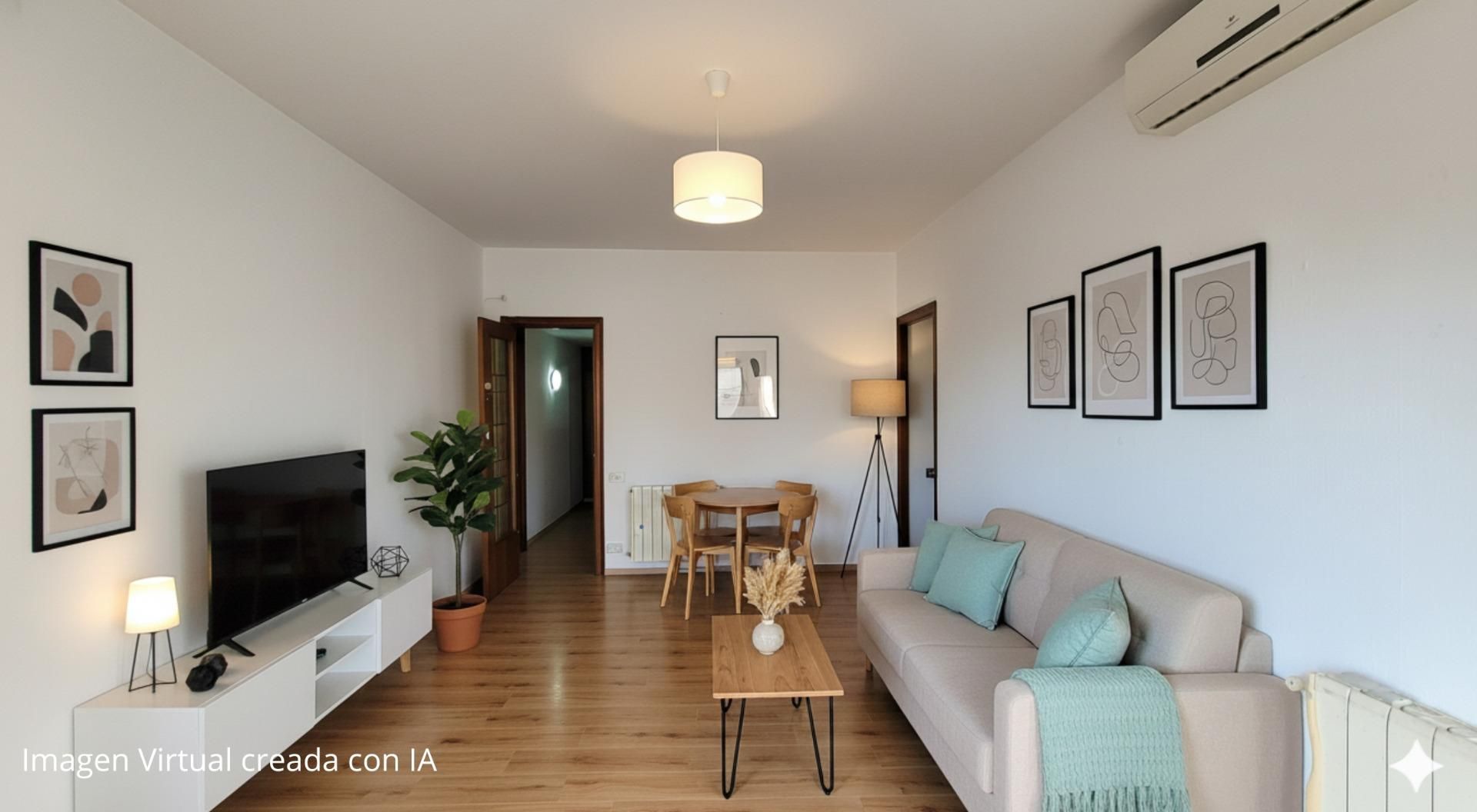 Living room of Flat for sale in  Barcelona Capital  with Air Conditioner, Heating and Balcony