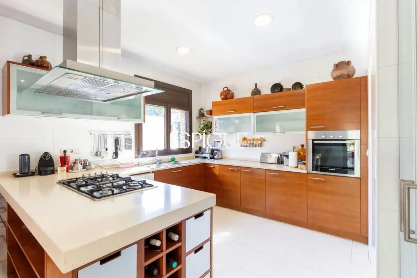 Cocina de Casa o chalet de alquiler en Sant Cugat del Vallès con Aire acondicionado, Calefacción y Jardín privado