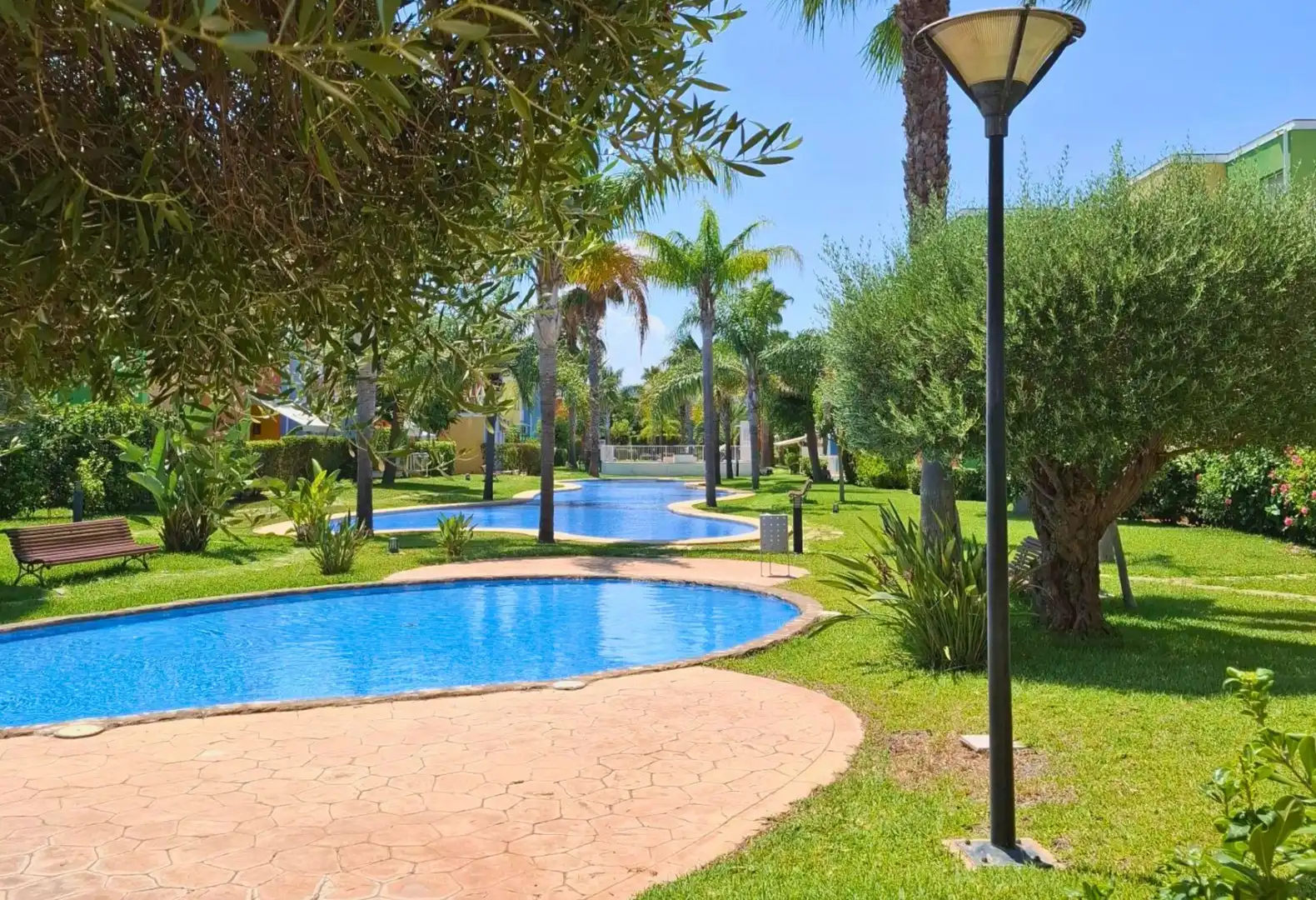 Swimming pool of Flat for rent in El Verger  with Air Conditioner, Heating and Terrace