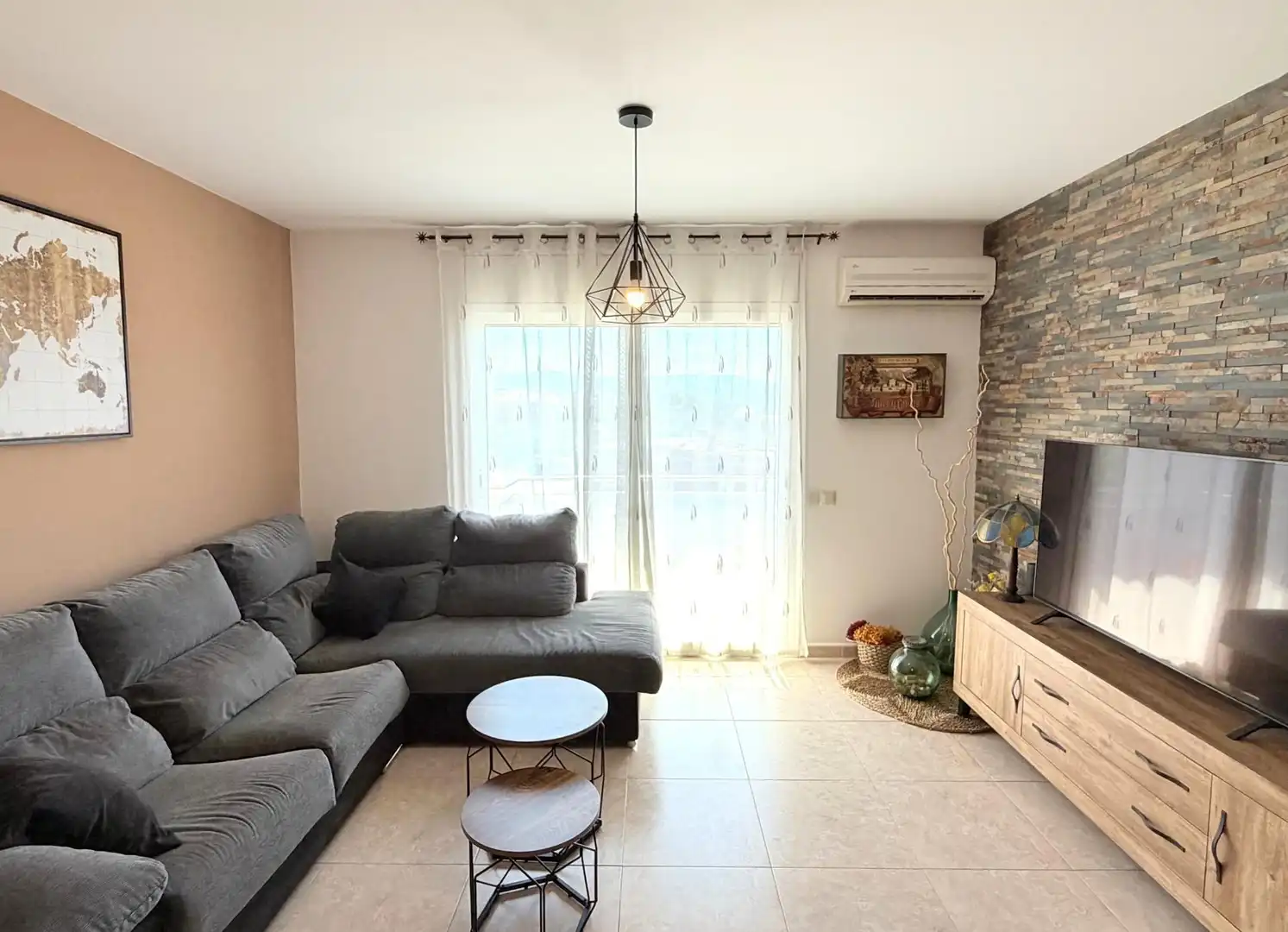 Sala de estar de Piso en venta en Òdena con Aire acondicionado, Calefacción y Terraza