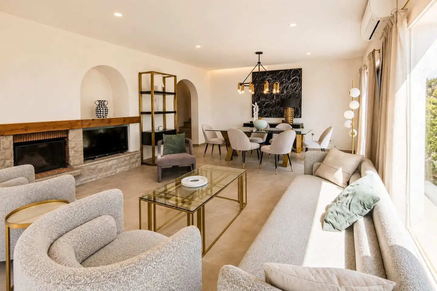 Sala d'estar de Casa o xalet de lloguer en Altea amb Aire condicionat, Calefacció i Jardí privat