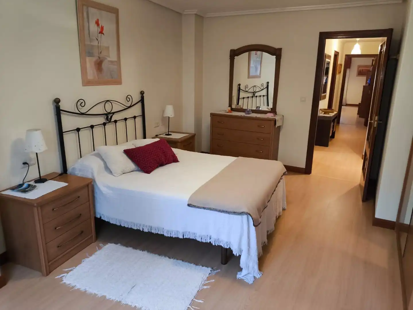 Bedroom of Flat for rent in Laxe  with Heating and Furnished