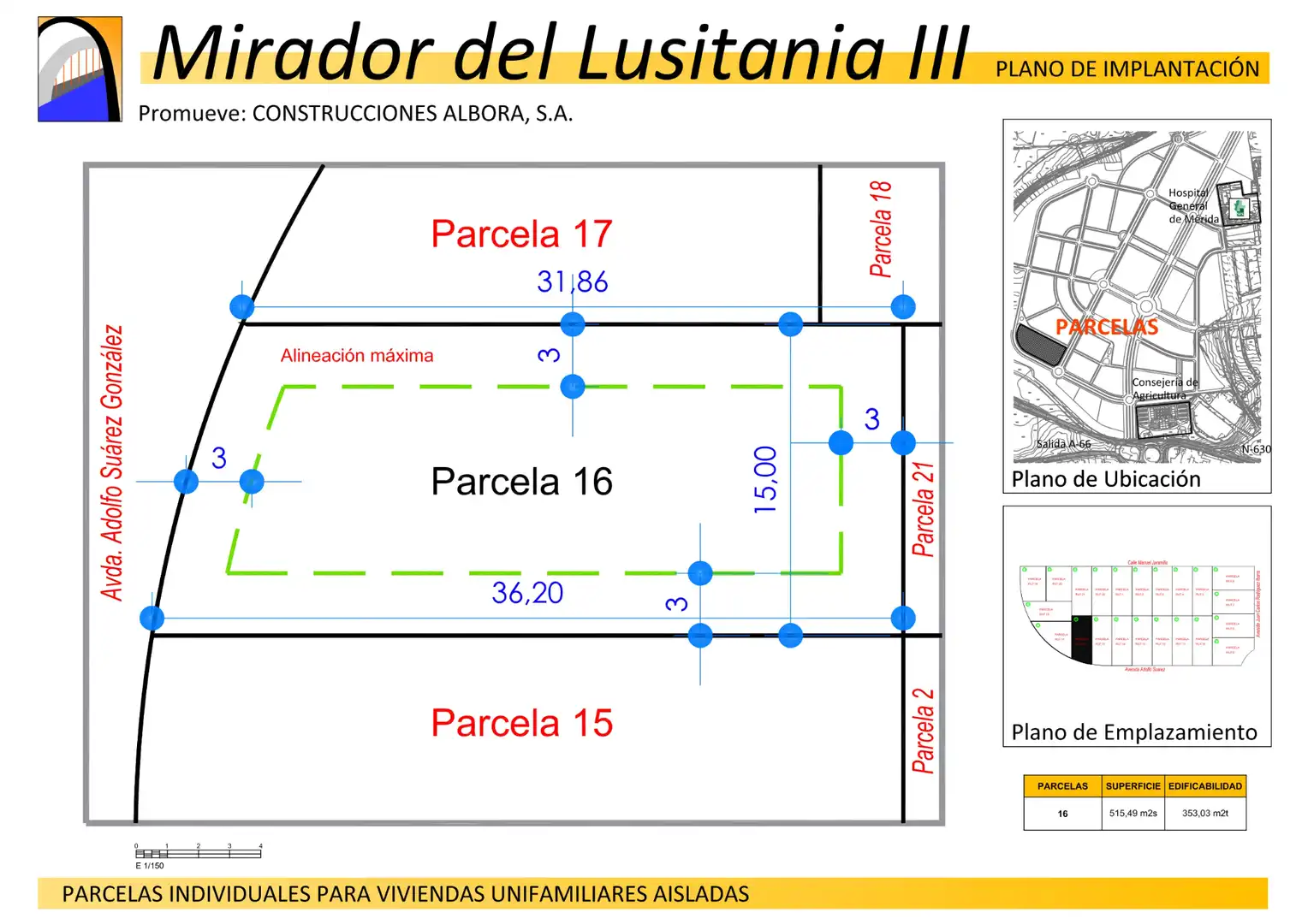 Terreni e lotti in vendita a Avenida Juan Carlos Rodríguez Ibarra 20