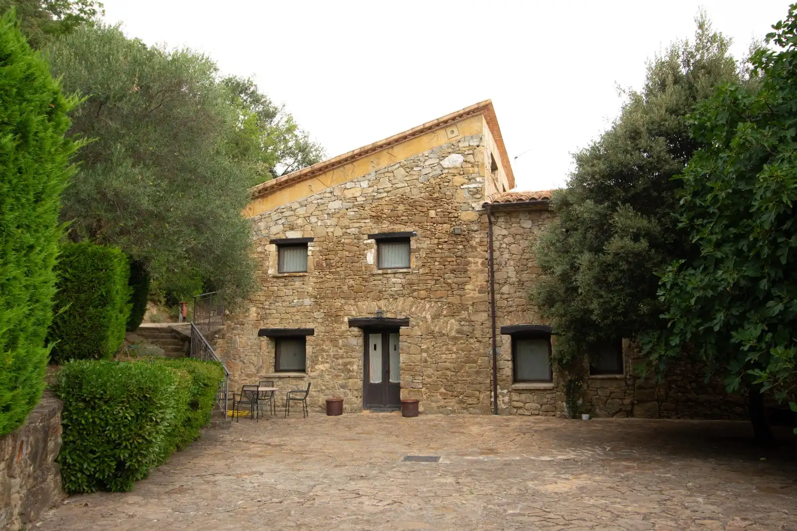 Vista exterior de Finca rústica en venda en Mieres (Girona) amb Jardí privat, Terrassa i Traster