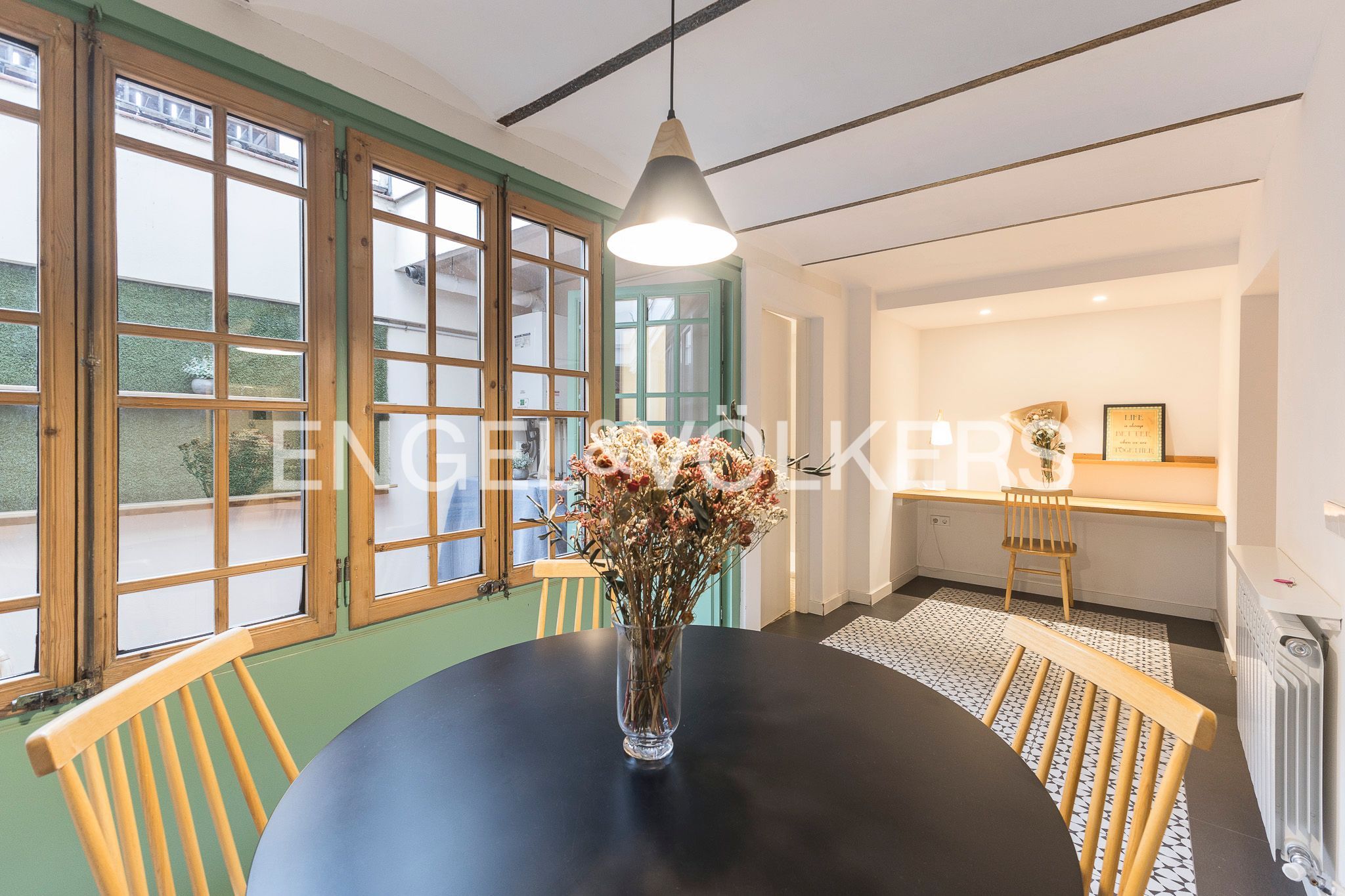 Menjador de Pis en venda en  Barcelona Capital amb Aire condicionat, Calefacció i Terrassa