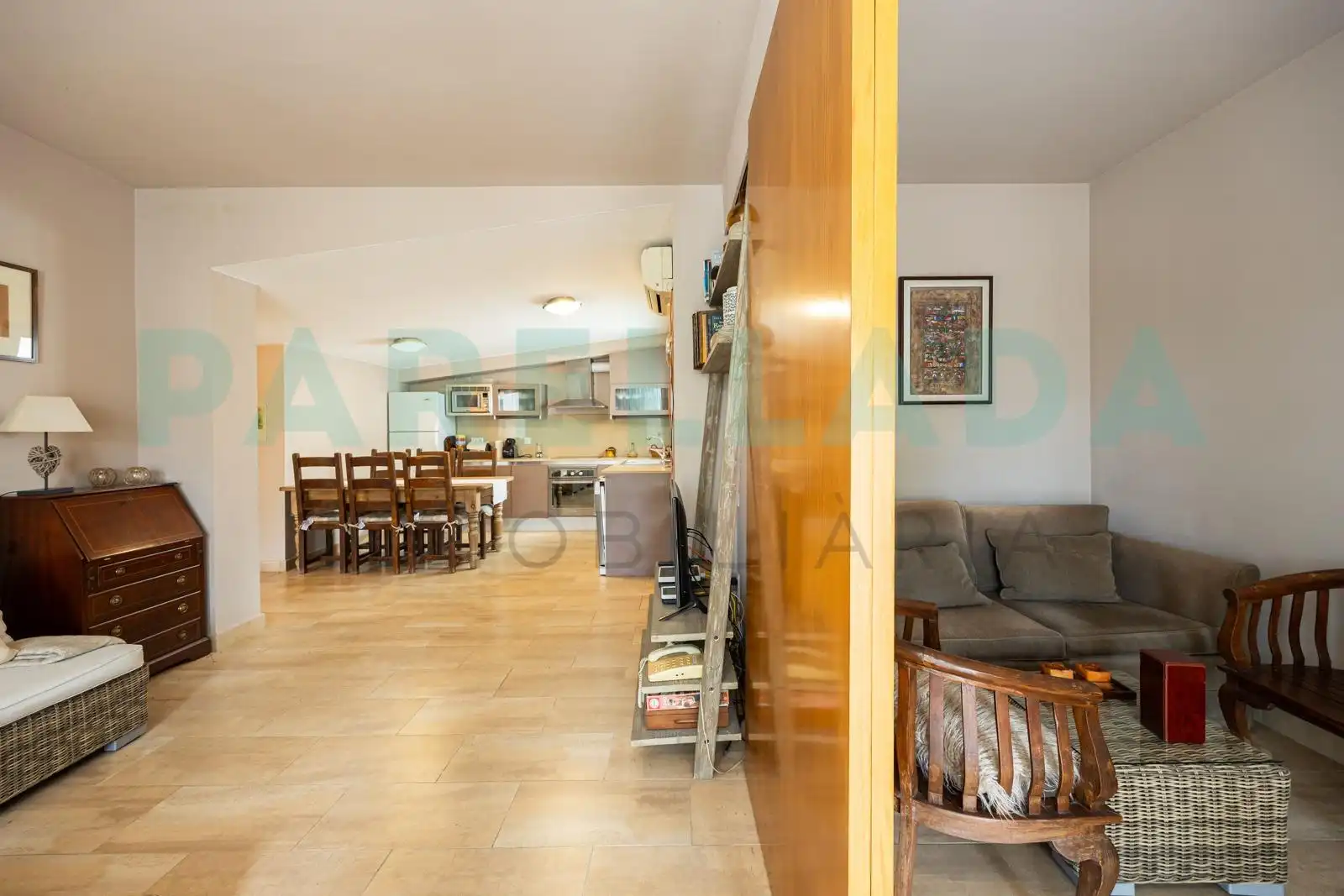 Sala de estar de Casa o chalet en venta en Tiana con Aire acondicionado, Jardín privado y Terraza