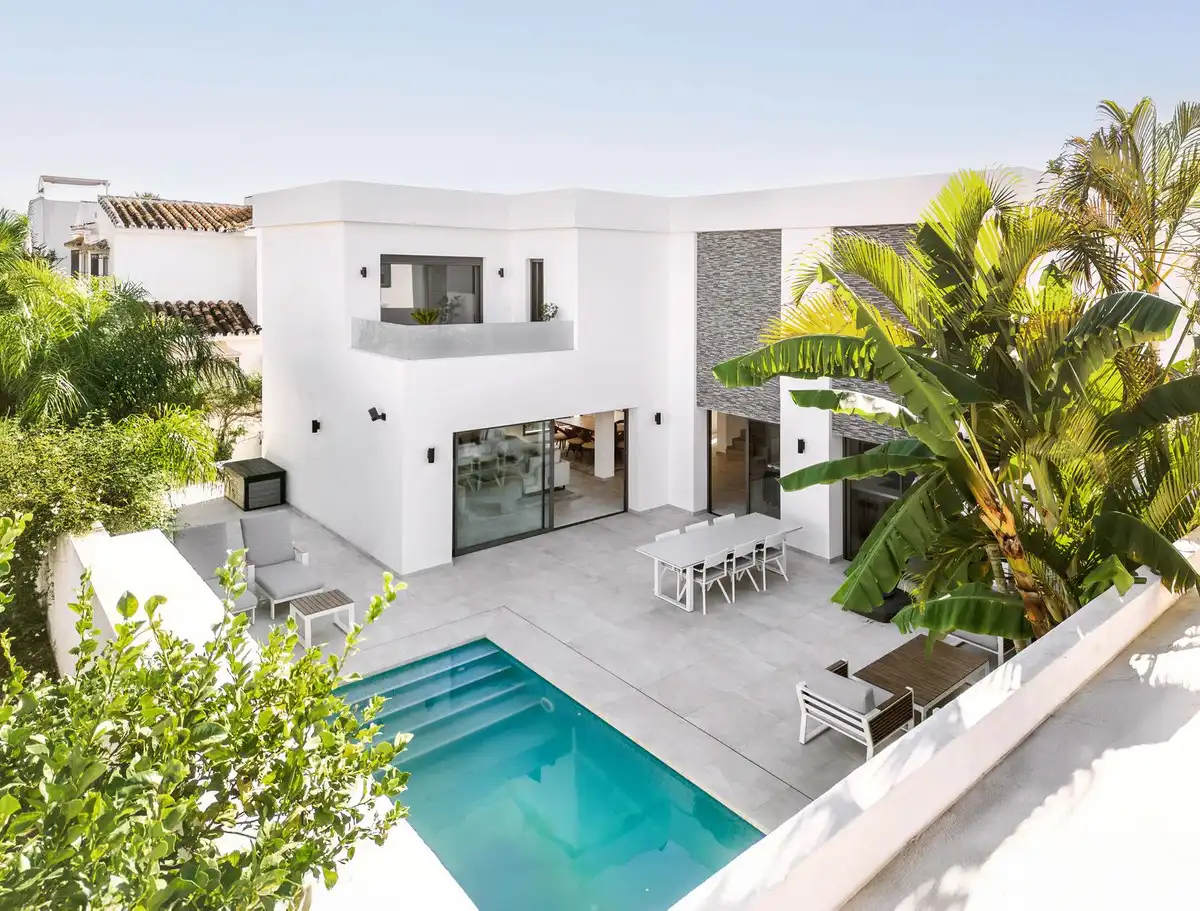 Terraza de Casa o chalet en venta en Marbella con Aire acondicionado, Jardín privado y Terraza