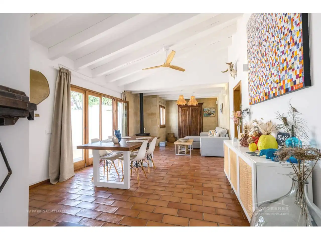 Sala de estar de Casa o chalet en venta en Es Castell con Calefacción, Jardín privado y Terraza