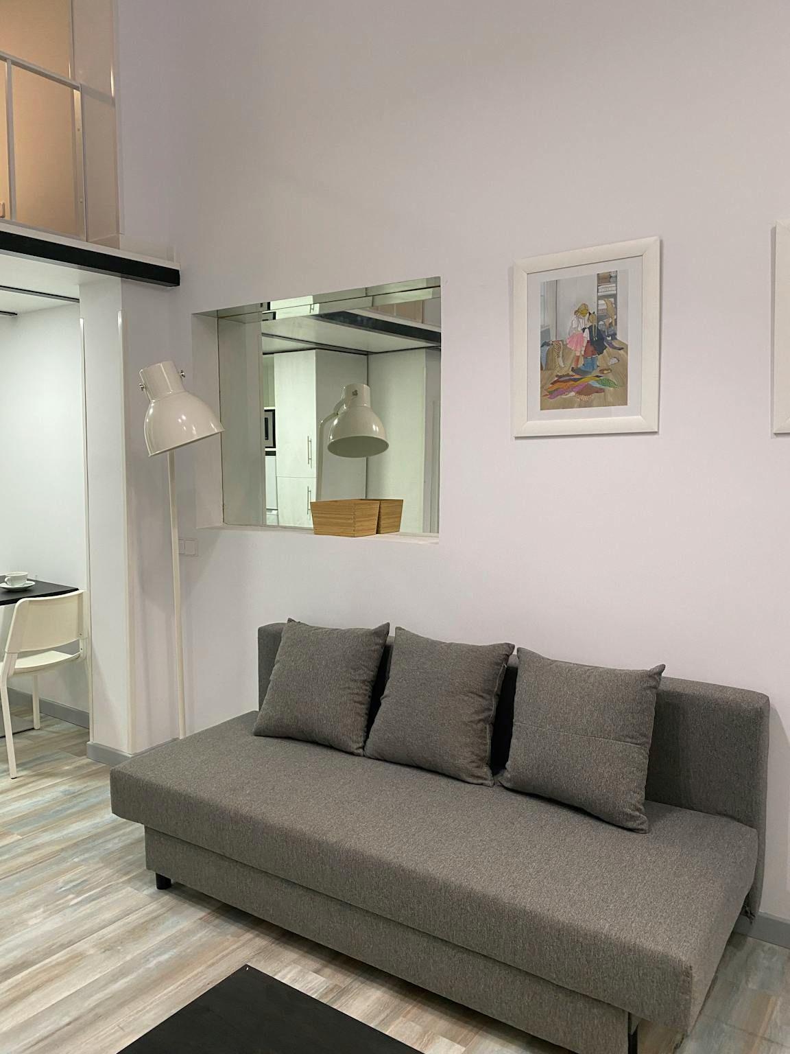 Living room of Flat to rent in  Madrid Capital  with Air Conditioner, Heating and Furnished