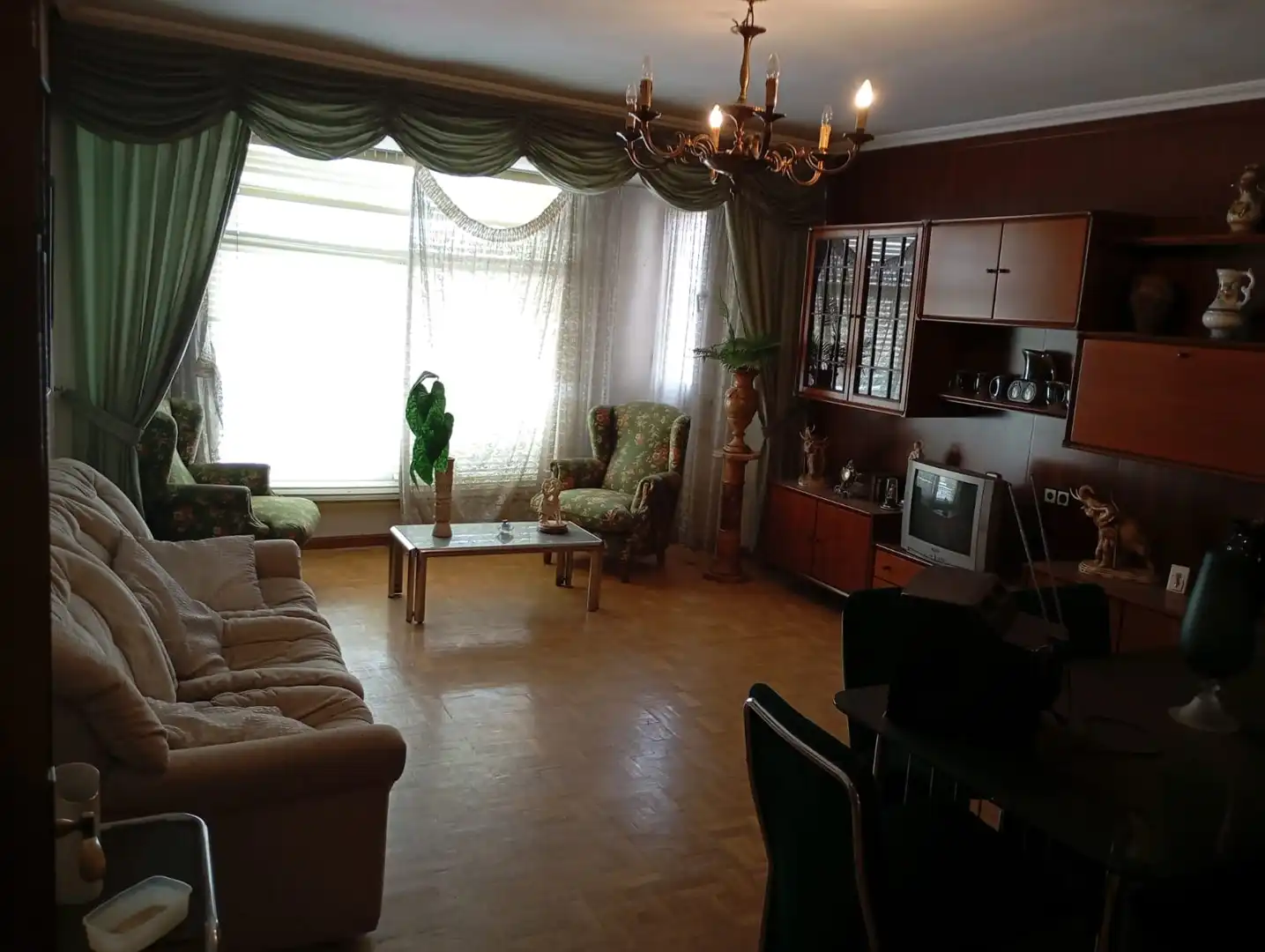 Wohnzimmer von Wohnung zum Verkauf in Alhama de Aragón mit Heizung, Privatgarten und Parkett