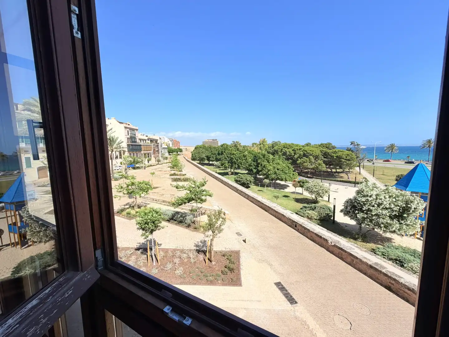 Vista exterior de Pis de lloguer en  Palma de Mallorca amb Aire condicionat, Calefacció i Moblat
