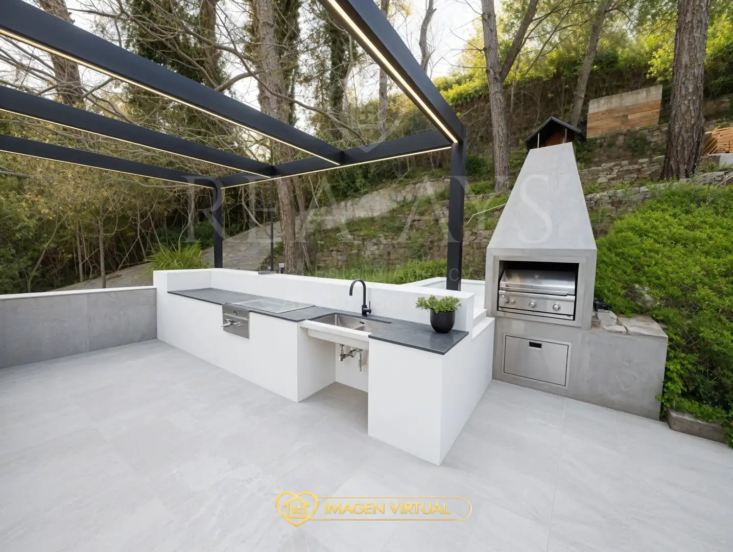 Terraza de Casa o chalet en venta en Vallirana con Aire acondicionado, Calefacción y Jardín privado