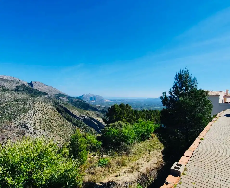 Exterior view of Houses for sale in La Vall de Laguar  with Air Conditioner, Heating and Private garden