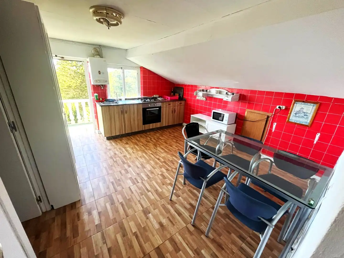 Cocina de Casa o chalet en venta en Valdoviño con Jardín privado, Terraza y Amueblado