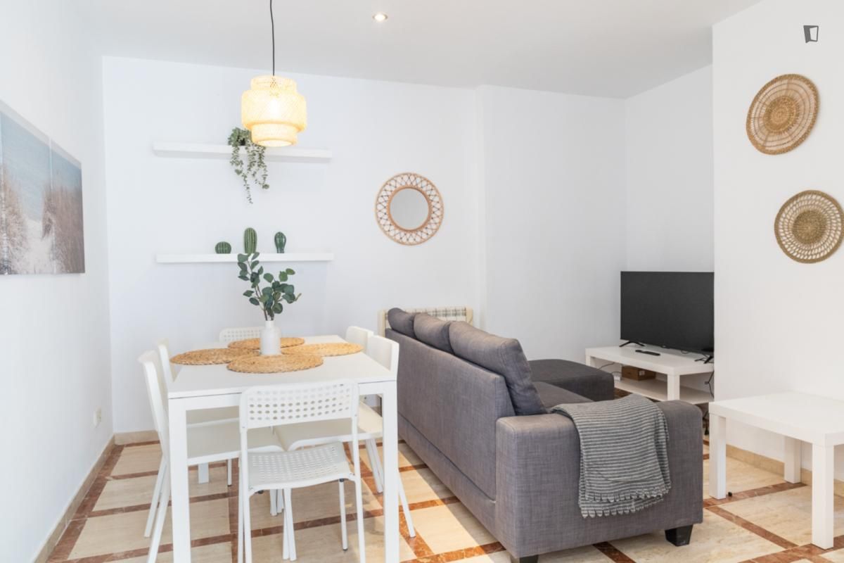 Living room of Apartment to rent in  Madrid Capital  with Furnished, Oven and Washing machine