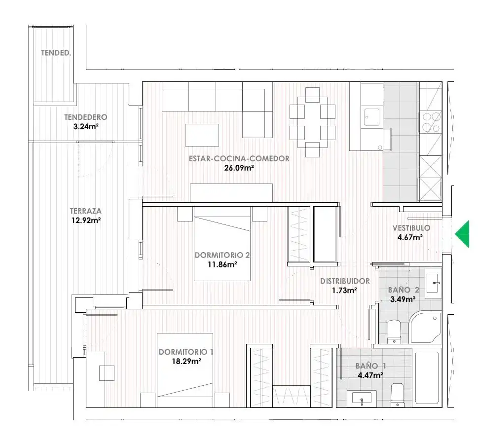 Piso en venta en Berango con Calefacción, Terraza y Trastero